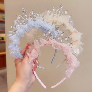 Diadema de encaje con lazo de princesa, estilo coreano, accesorios para el cabello de niñas - Product Image 4