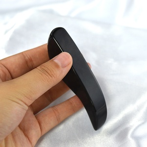 Outil de massage Gua Sha en agate grise naturelle et pierre de jade, masseur de points d'<span class=keywords><strong>acupuncture</strong></span> en forme de dauphin, obsidienne pour <span class=keywords><strong>lifting</strong></span> du <span class=keywords><strong>visage</strong></span> et raffermissement de la peau - Product Image 5