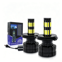 LELANPU H7 Aux Beam Proyector Phare 9005 Lens Projector Faros Headlamp Dual H4 Biled LED Headlight Light Bulbs for Universal Car