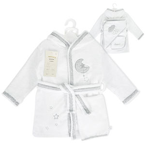 100% puro cotone velluto 4 pezzi Set <span class=keywords><strong>accappatoio</strong></span> bambino con cappuccio ricamato morbido traspirante compresso per neonato per uso bagno - Product Image 4