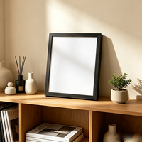 Cadre photo rectangulaire en résine minimaliste moderne avec cadre en L intégré, décoration murale DIY pour œuvres d'art