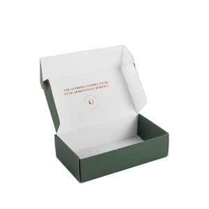 Caja <span class=keywords><strong>de</strong></span> Cartón Corrugado Verde con Logotipo Personalizado, Caja <span class=keywords><strong>de</strong></span> Envío Ecológica con Impresión Flexográfica para Empaque - Product Image 2