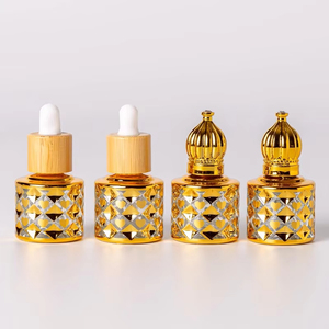 <strong>8ML</strong> Empty Gold Glass <strong>Roll</strong>-<strong>on</strong> Dropper Bottle <strong>Attar</strong> Oil Essential Oil Bottle Wholesale Perfume Bottle - Product Image 1