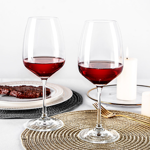 Copas de Vino Tinto GISELLE de Cristal Soplado a Mano Europeo, Alta Calidad, Estilo Burdeos, Sin Plomo, Elegantes - Product Image 4