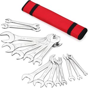 14-Piece Essential Metric Dual Purpose <strong>Combination</strong> <strong>Wrench</strong> Set in Roll-up Pouch, Metric Sizes 6mm - 19mm - Product Image 3