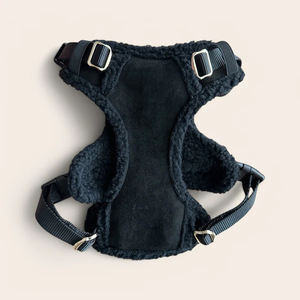 Set <span class=keywords><strong>Harness</strong></span> dan Tali Anjing Warna Biru Beludru Hangat dengan Kantong Camilan untuk Anjing Kecil, Sedang, dan Besar Model Rompi - Product Image 6