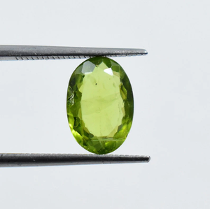 หินเพอริดอตเจียระไนทรงรีอัญมณีสีเขียวธรรมชาติสำหรับทำเครื่องประดับแหวน - Product Image 3