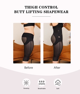 Faja Moldeadora de Malla para <span class=keywords><strong>Mujer</strong></span> al por Mayor con Diseño Cruzado en <span class=keywords><strong>X</strong></span>, Tirantes Desmontables, Efecto Levantacola y Control de Muslos - Product Image 4