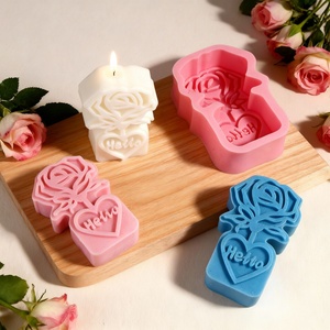 Molde de Silicona con Forma de Rosa para el Día de San Valentín, Molde para Hornear Pasteles, Molde para Decoración DIY - Product Image 3