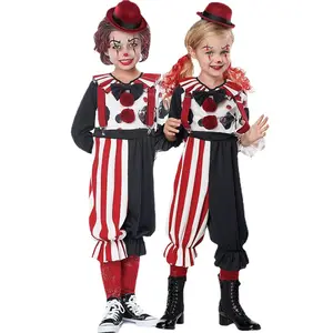 Nouvel arrivage de Costume d'halloween pour enfants, Costume de Clown Jokers pour filles, tenue de fête Cosplay pour enfants
