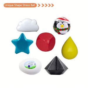 Ballon anti-stress en PU avec logo personnalisé, cadeau promotionnel, vente en gros, jouets anti-stress pour événements d'entreprise, cadeaux promotionnels - Product Image 3