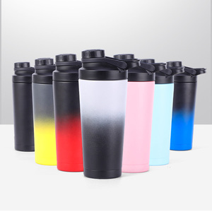 Nuevo Diseño <span class=keywords><strong>de</strong></span> Vaso Mezclador <span class=keywords><strong>de</strong></span> Proteínas para Fitness, <span class=keywords><strong>Agitador</strong></span> Estacionario Móvil, Acero Inoxidable 304 <span class=keywords><strong>de</strong></span> Grado Alimenticio, Doble Capacidad 500ml/750ml - Product Image 1