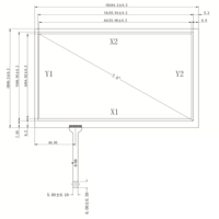Layar Sentuh Resistif 7 Inci 4-Kabel F+G Panel Layar Sentuh Sensitif Tekanan untuk Industri dan Medis Dapat Disesuaikan