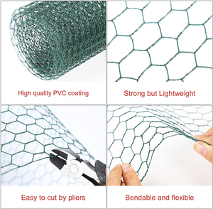 Giá thấp <span class=keywords><strong>PVC</strong></span> tráng mạ kẽm lục giác dây lưới lưới rọ đá gà Thỏ dây lục giác dây lưới cho gà - Product Image 2
