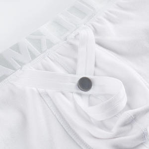 Para <span class=keywords><strong>JOCKMAIL</strong></span>, ropa interior deportiva para hombre, Calzoncillos Bóxer ajustados de tiro bajo transpirables, pantalones cortos de algodón grueso en la cintura, talla grande - Product Image 6