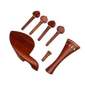 Clavijas de violín hechas a mano, clavijas de ajuste Padauk, 4 <span class=keywords><strong>cuerdas</strong></span>, tamaño 4/4, clavijas de afinación para violín, Juego de piezas de <span class=keywords><strong>cuerdas</strong></span> para violín - Product Image 6