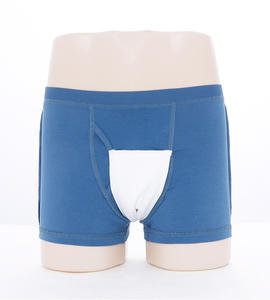 Calzoncillos Boxer para Incontinencia, Ligeros y Transpirables, de Cintura Alta, para <span class=keywords><strong>Hombre</strong></span>, de Algodón, a Prueba de Fugas, Protección Moderada a Fuerte, para Cuidado de Personas Mayores - Product Image 1