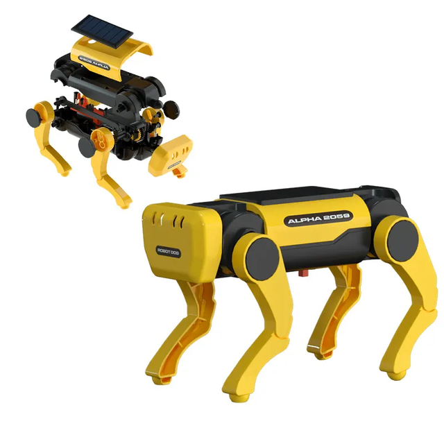 Intelligent Robots  Smart Solar Robot Dog Science Technology  Educational Stem Toys DIY Assembly Puzzle Toy for Kids