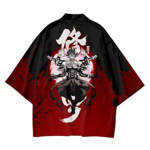 Kimono japonais de style streetwear pour homme et femme, robe ample de style Harajuku, cardigan, yukata, haori, cosplay d'<span class=keywords><strong>anime</strong></span> samouraï japonais, taille 6XL - Product Image 1
