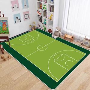 <span class=keywords><strong>Tapis</strong></span> multi-designs <span class=keywords><strong>NBA</strong></span> pour terrain de basket, en velours cristal à poils ras, avec envers en PVC, fabriqué à la machine, adapté aux animaux domestiques, résistant aux taches et antidérapant - Product Image 3