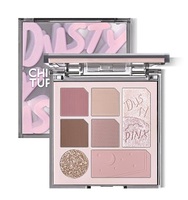 7 couleurs ombre à paupières plaque poudre plaque mat terre couleur maquillage fard à paupières apprêt maquillage Palette gris haute brillance Blush Flash