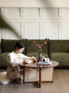 <span class=keywords><strong>Table</strong></span> basse basse style japonais <span class=keywords><strong>en</strong></span> bois massif et rotin wabi-sabi wind <span class=keywords><strong>table</strong></span> basse <span class=keywords><strong>ronde</strong></span> simple pour salon maison - Product Image 3