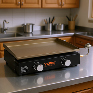 Piastra Commerciale Antiaderente da 22 Pollici con Bruciatore a Gas a Forma di H da 22000 BTU - Product Image 2