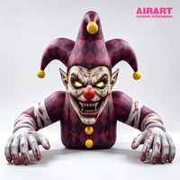 Monstre gonflable géant pour scène, modèle de scientifique gonflable pour Halloween, personnage gonflable effrayant pour l'extérieur pour maison hantée