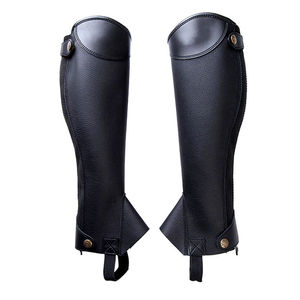 Chaps d'équitation VALNERO personnalisés OEM, en cuir de vachette matelassé, cuir souple, anglais, unisexe, adulte, confortable, forte adhérence, pour hommes - Product Image 1