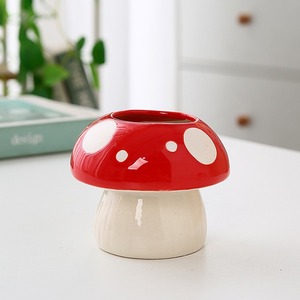 MSH Vaso in Ceramica a Forma di Fungo Cartoonesco, Portapenne Idroponico, Regalo <span class=keywords><strong>per</strong></span> Ragazze - Product Image 3