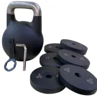 Kettlebell en acier réglable avec revêtement en poudre JIT, capacité de 32 kg, fabriqué en Chine pour une utilisation en salle de sport, best-seller
