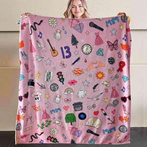 Girl Fashion Flannel Blanket <b>Throw</b> Blanket Nap Blanket Skin Friendly Reversible <b>for</b> <b>Bed</b> Sofa Couch Custom Print OEM ODM - Product Image 5