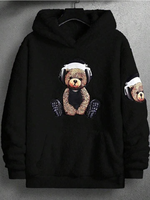 Pull et sweats à capuche personnalisés pour hommes avec broderie chaude et duveteuse en fausse fourrure Sherpa lourd d'hiver unisexe en polaire doublée blanche