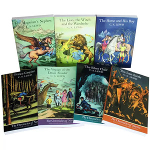 Le Cronache di Narnia Set di 7 Libri Cartonati con Stampa Offset su Carta Artistica Colorata Storie d'Avventura in Inglese - Product Image 2