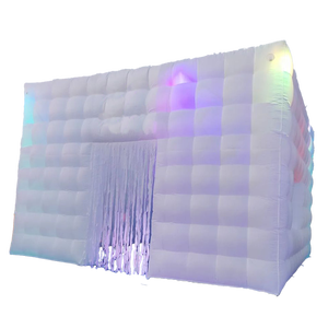 Alquiler comercial Eventos evento al aire libre LED Light up 6m <span class=keywords><strong>x</strong></span> 6m discoteca Club inflable cubo discoteca carpa club nocturno inflable - Product Image 2