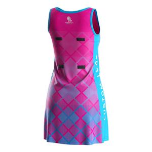 Oem Jupes de tennis sexy pour femmes, mini-jupes délavées pour filles, robes de netball violette à carreaux pour femmes, pour l'entraînement, la gym, les clubs et les compétitions - Product Image 2
