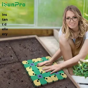 Vente chaude <span class=keywords><strong>carré</strong></span> épissage jardin jardinage planche de plantation outil d'espacement des graines de légumes modèle de semis de jardin peut être vendu plancher - Product Image 1