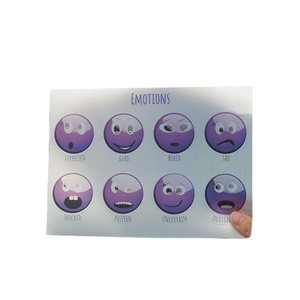 Etiquetas de papel Kraft impermeables para niños, pegatinas de papel con dibujos animados en lámina, precio barato de fábrica - Product Image 5