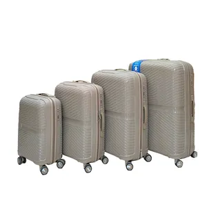 Новый PP дизайн багажа фабричная оптовая продажа 20 + 24 + 28 + 32 "Стильные 100% PP наборы багажа