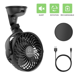 Ventilatore multifunzione da 4 pollici con base a ventosa, 4 velocità, rotazione a 360° - Product Image 2