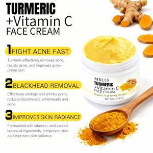 <span class=keywords><strong>Crema</strong></span> Facial Orgánica de Cúrcuma al por Mayor con Vitamina C, B5, <span class=keywords><strong>Aloe</strong></span> <span class=keywords><strong>Vera</strong></span>, Niacinamida, Blanqueadora, Antiacné, Despigmentante, Hidratante e Iluminadora - Product Image 3