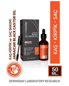 Aceite de Ricino Negro Jamaicano Dermoday 50ml para el Crecimiento del Cabello, Cejas y Pestañas, Venta al Por Mayor - Product Image 2