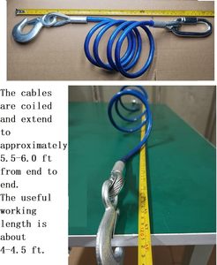 Câbles de sécurité pour <span class=keywords><strong>remorque</strong></span> 68'' pour le remorquage (lot de 2) Pièces de <span class=keywords><strong>remorque</strong></span> Fabriqué en Chine - Product Image 2