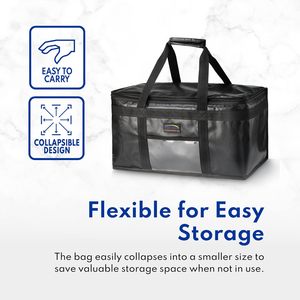 Waterproof Insulated <b>Bag</b> Cooler Folding Picnic Basket Ice <b>Pack</b> Drink Box Thermal <b>Lunch</b> <b>Bag</b> Portable Food Delivery Pizza <b>Bag</b> - Product Image 4