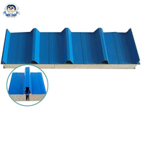 Panneau sandwich en mousse rigide de polyuréthane (PUR) pour isolation murale métallique, chambre froide pour viande