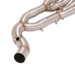 Tuyau de liaison avant en acier inoxydable pour échappement de <span class=keywords><strong>moto</strong></span> pour YAMAHA R6, tuyau de raccordement de <span class=keywords><strong>coude</strong></span> d'échappement R6 2017-2020, tube de 45 mm - Product Image 4