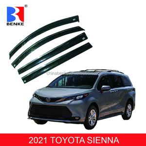 Deflectores de Viento para Ventanas de Toyota SIENNA 2021-2023, Visera para Ventilación, Protección Contra Lluvia, Inyección con Acero Inoxidable - Product Image 2