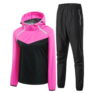 Người đàn ông của phụ nữ đầy đủ cơ thể polyethylene sợi polyester lót mồ hôi phòng tắm hơi phù hợp với đối với nhà tập thể dục cơ thể Giảm Béo hoodie Tracksuit - Product Image 6