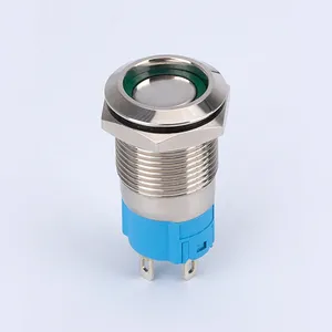 ABILKEEN 10mm mini metal pushbutton micro push button switches momentary latchting type