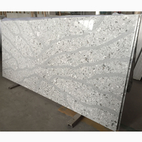 Quartz Sesami Brook de grande qualité, Quartz de comptoir gris avec veines, fines plaques de Quartz de 15mm-30mm d'épaisseur